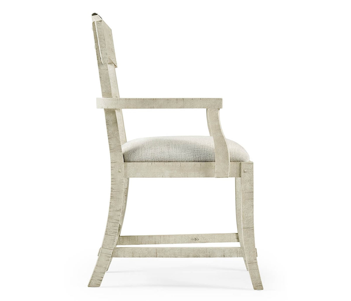 Jonathan Charles Dining White Wash Dining Armchair Rustic Planked - Shambala House of Isabella UK