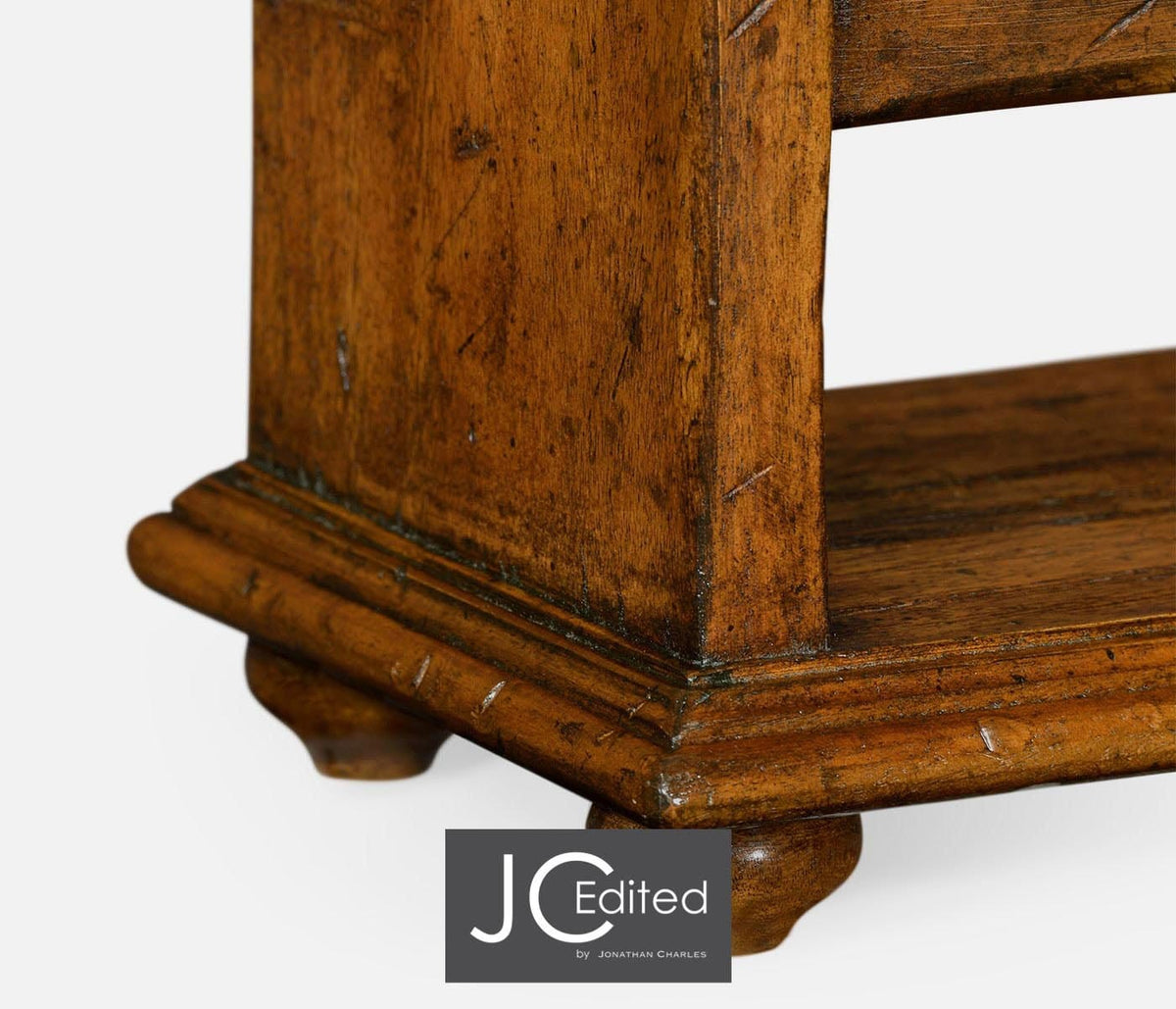 Jonathan Charles Dining Wine Bottle Holder Rustic in Country Walnut House of Isabella UK