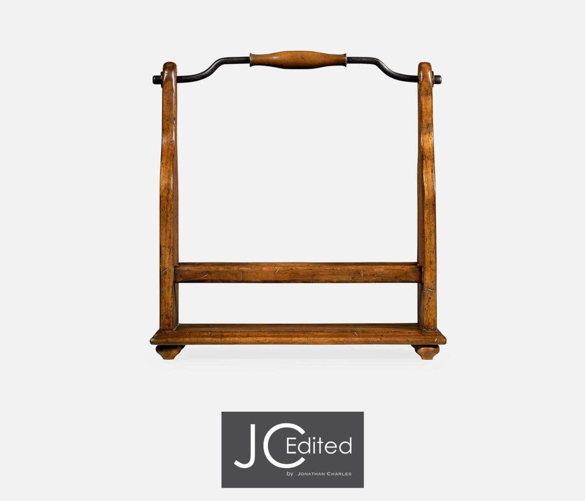 Jonathan Charles Dining Wine Bottle Holder Rustic in Country Walnut House of Isabella UK