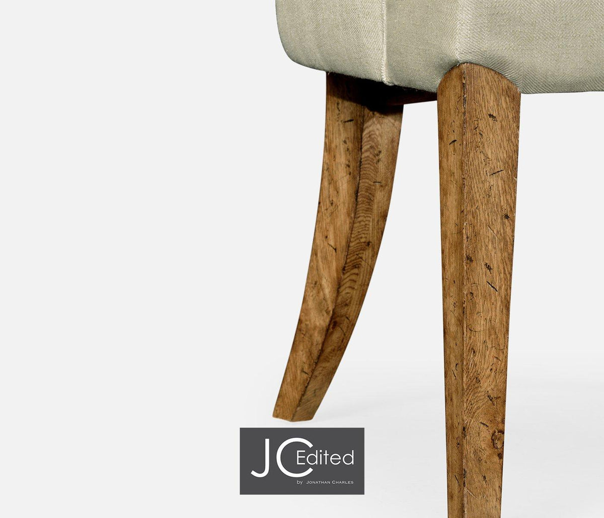 Jonathan Charles Dining Winged Dining Armchair with Chestnut Leg - MAZO House of Isabella UK