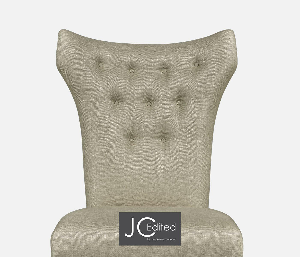 Jonathan Charles Dining Winged Dining Chair with Chestnut Leg - MAZO House of Isabella UK