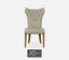 Jonathan Charles Dining Winged Dining Chair with Chestnut Leg - MAZO House of Isabella UK