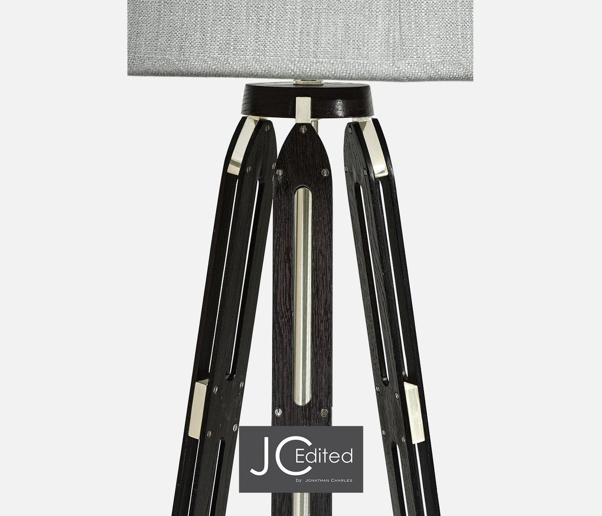 Jonathan Charles Lighting Floor Lamp Architectural in Oak - Black House of Isabella UK