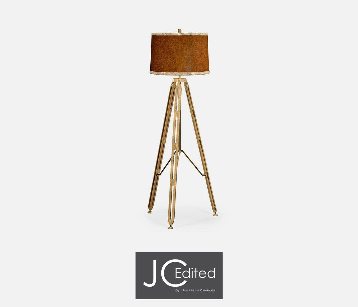 Jonathan Charles Lighting Floor Lamp Architectural in Oak - Light House of Isabella UK