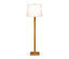 Jonathan Charles Lighting Floor Lamp Brushed Golden Oak House of Isabella UK
