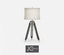Jonathan Charles Lighting Large Table Lamp Architectural in Oak - Black House of Isabella UK