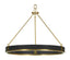 Jonathan Charles Lighting Round Chandelier in Ebonised Oak House of Isabella UK