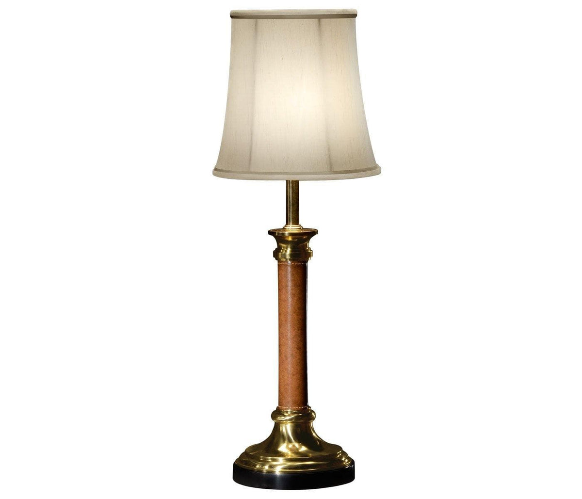 Jonathan Charles Lighting Table Lamp Georgian in Leather House of Isabella UK