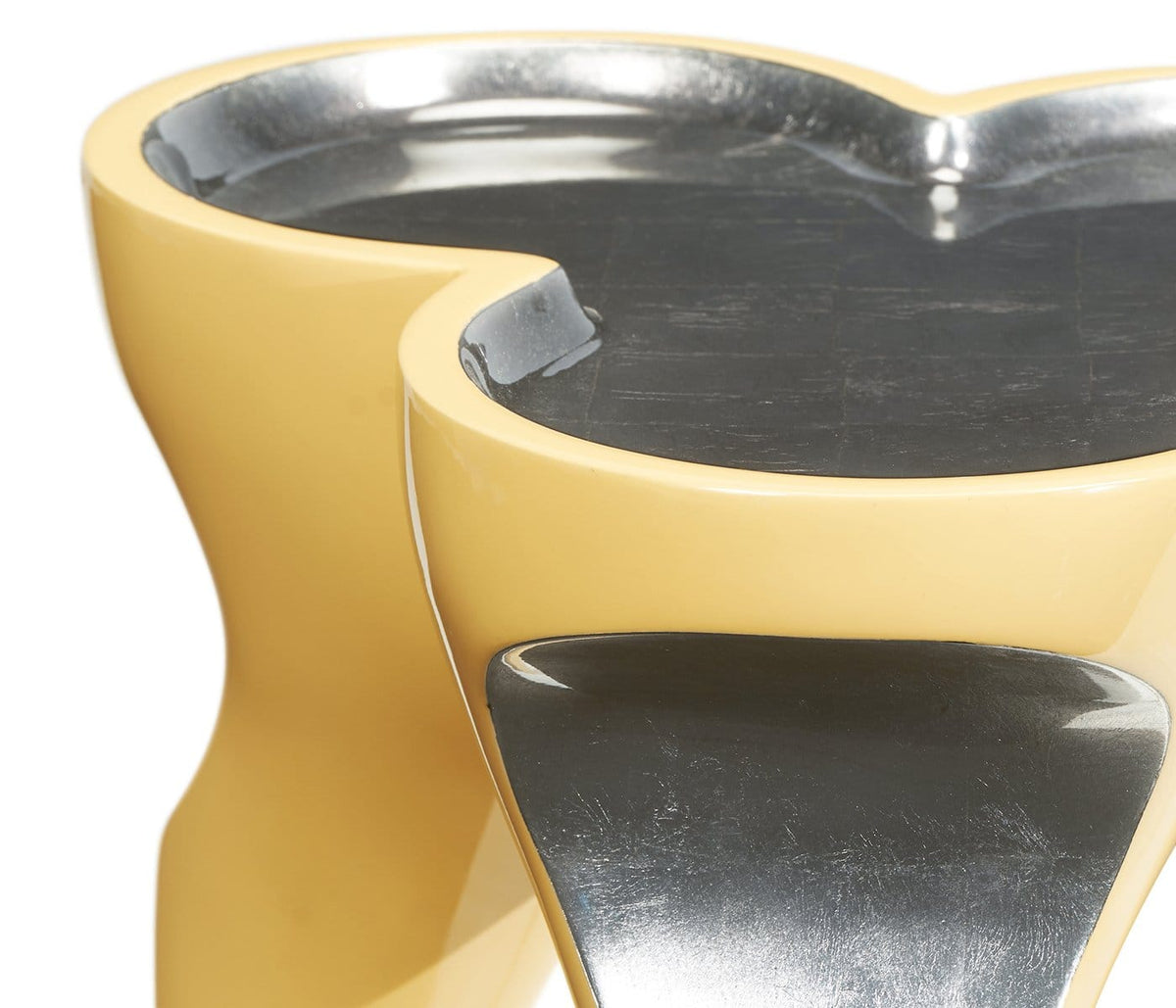 Jonathan Charles Living Accent Table Trefoil Cut Out - Peking Yellow House of Isabella UK