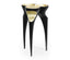 Jonathan Charles Living Accent Table Trefoil Cut Out - Smoky Black House of Isabella UK