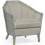 Jonathan Charles Living Armchair Geometricin Dark French Oak - MAZO House of Isabella UK