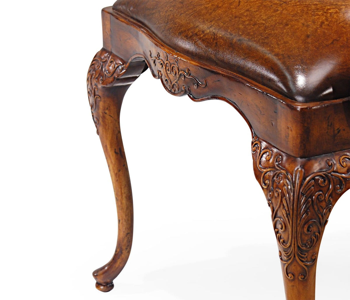 Jonathan Charles Living Armchair George I in Brown Leather House of Isabella UK
