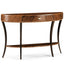 Jonathan Charles Living Art Deco Satin Demilune Console Table - Large House of Isabella UK