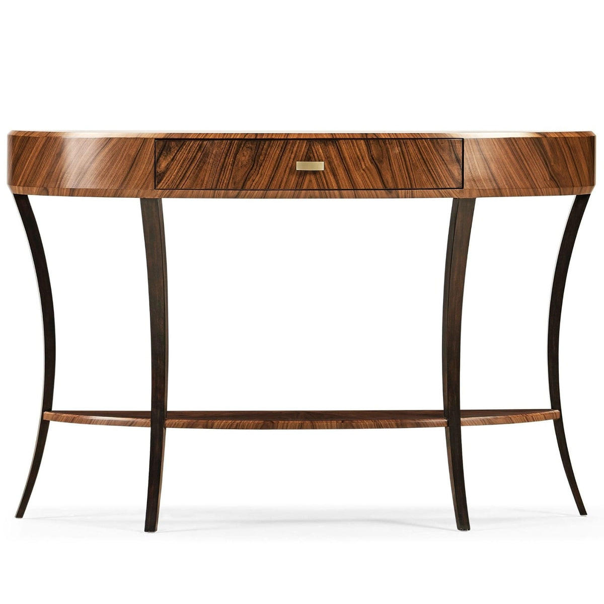 Jonathan Charles Living Art Deco Satin Demilune Console Table - Large House of Isabella UK