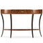 Jonathan Charles Living Art Deco Satin Demilune Console Table - Large House of Isabella UK
