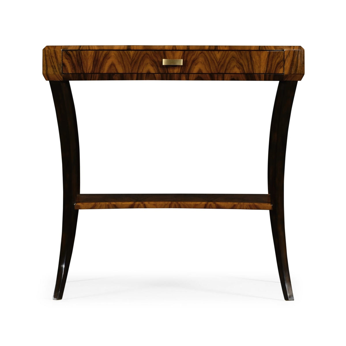 Jonathan Charles Living Art Deco Satin Rectangular Side Table with Drawer House of Isabella UK