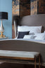 Jonathan Charles Living Bench Contemporary in White Leather - Gilded House of Isabella UK