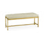 Jonathan Charles Living Bench Contemporary in White Leather - Gilded House of Isabella UK