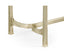 Jonathan Charles Living Bench Contemporary in White Leather - Silver House of Isabella UK