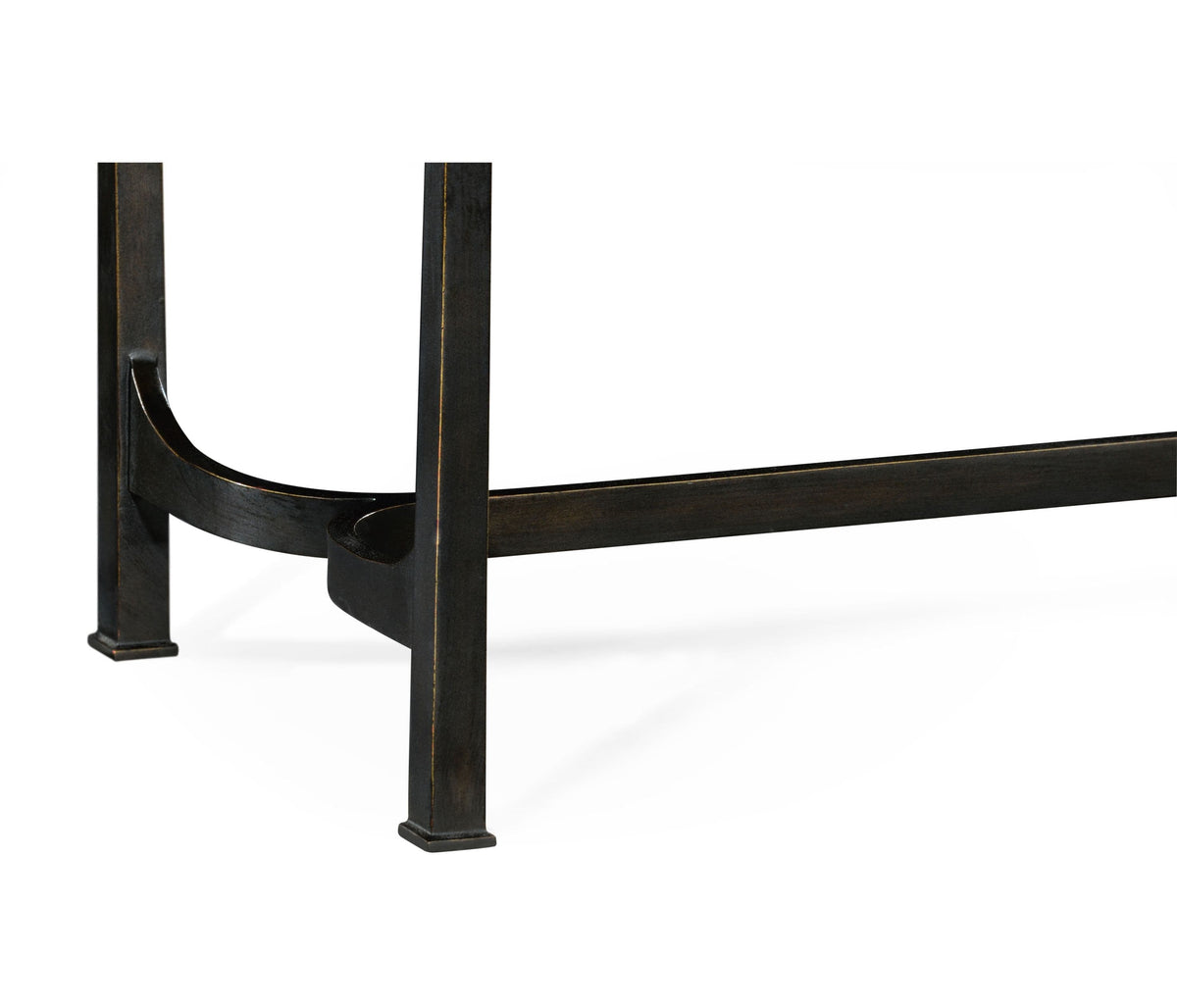 Jonathan Charles Living Bench Contemporary in White Leather - Silver House of Isabella UK