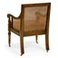 Jonathan Charles Living Bergere Occasional Chair with Cane Back - Leather House of Isabella UK