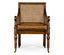 Jonathan Charles Living Bergere Occasional Chair with Cane Back - Leather House of Isabella UK