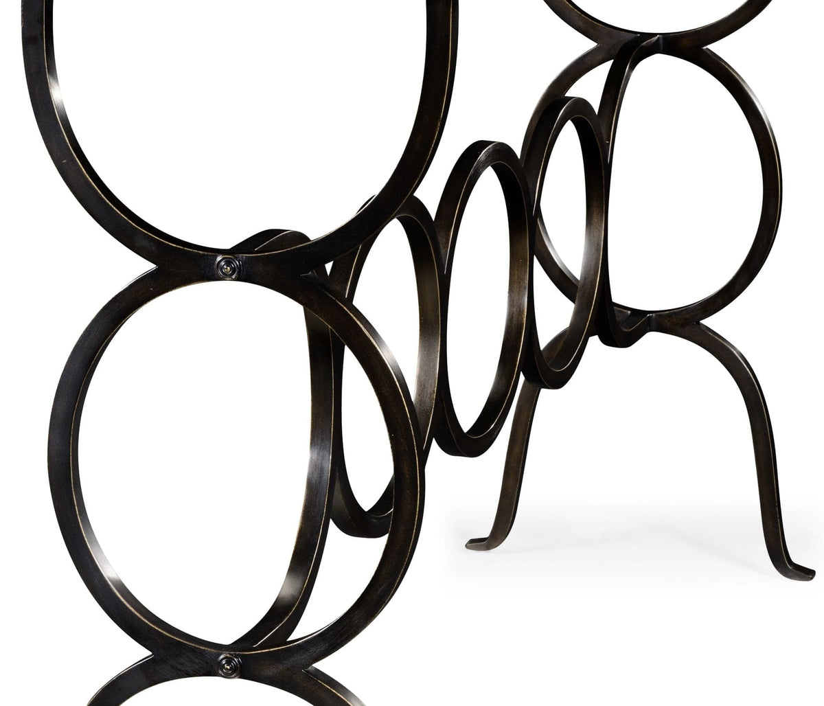 Jonathan Charles Living Circles Console Table in Bronze House of Isabella UK