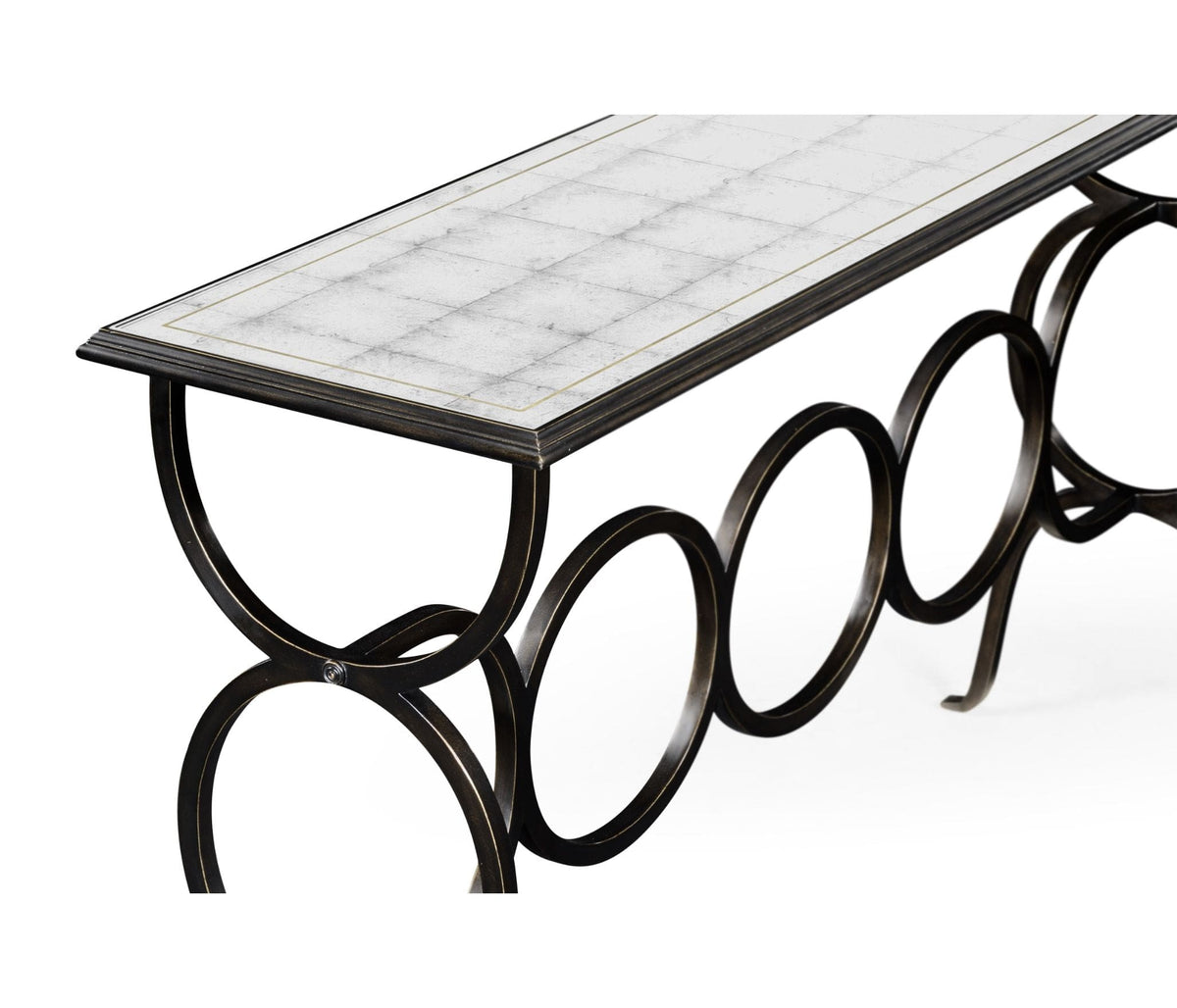 Jonathan Charles Living Circles Console Table in Bronze House of Isabella UK