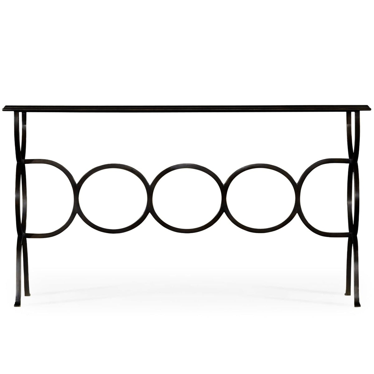 Jonathan Charles Living Circles Console Table in Bronze House of Isabella UK