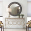 Jonathan Charles Living Circles Console Table in Silver House of Isabella UK