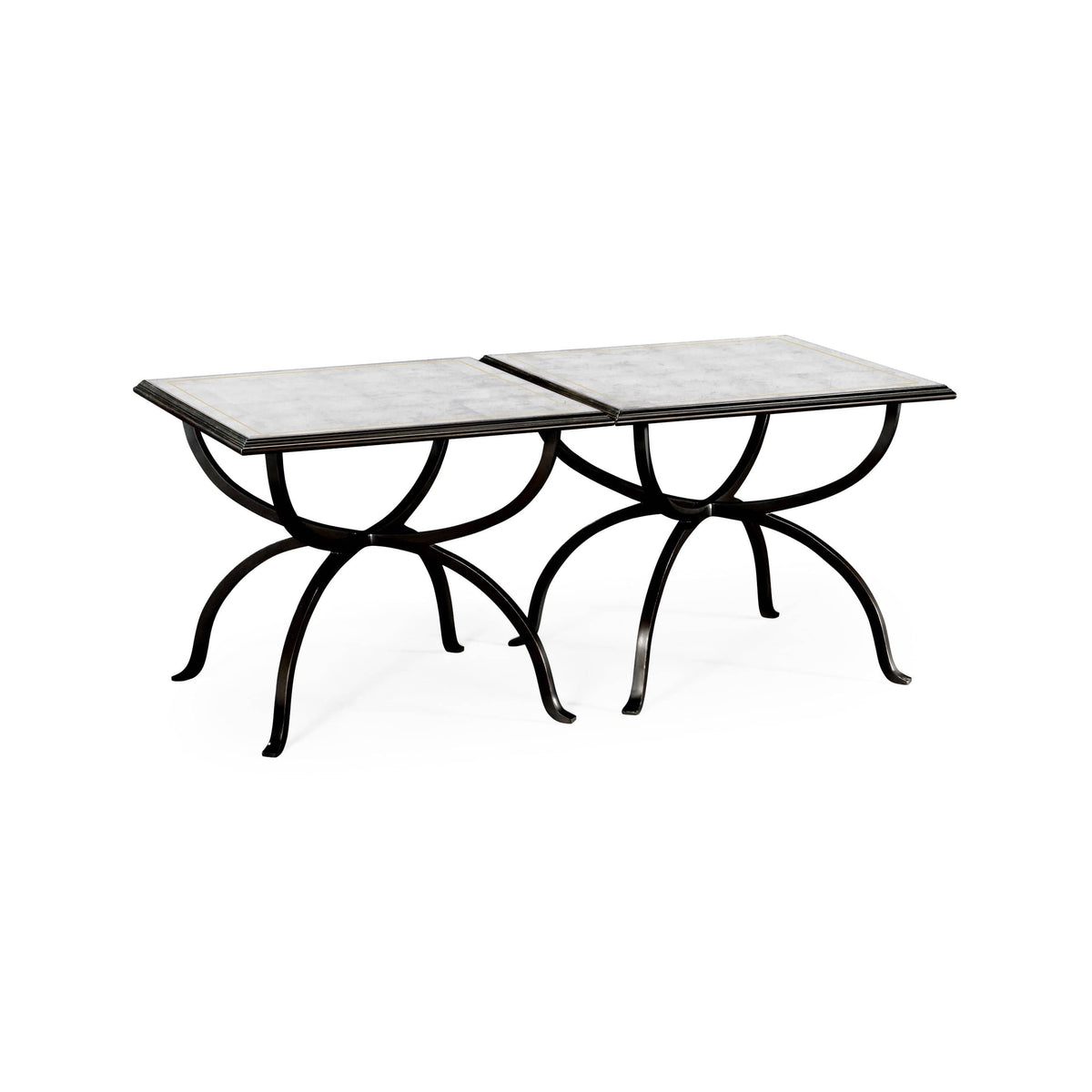 Jonathan Charles Living Coffee Table Contemporary Set of 2 - Bronze House of Isabella UK