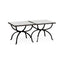 Jonathan Charles Living Coffee Table Contemporary Set of 2 - Bronze House of Isabella UK