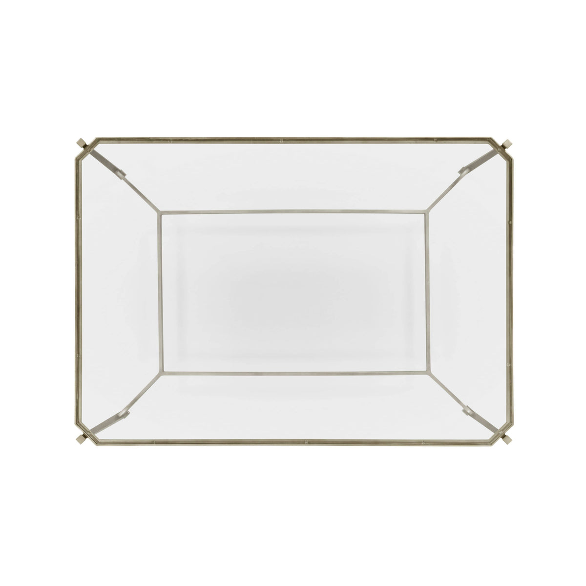 Jonathan Charles Living Coffee Table Contemporary with Glass Top - Silver House of Isabella UK