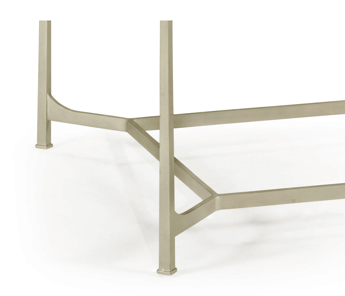 Jonathan Charles Living Coffee Table Contemporary with Glass Top - Silver House of Isabella UK