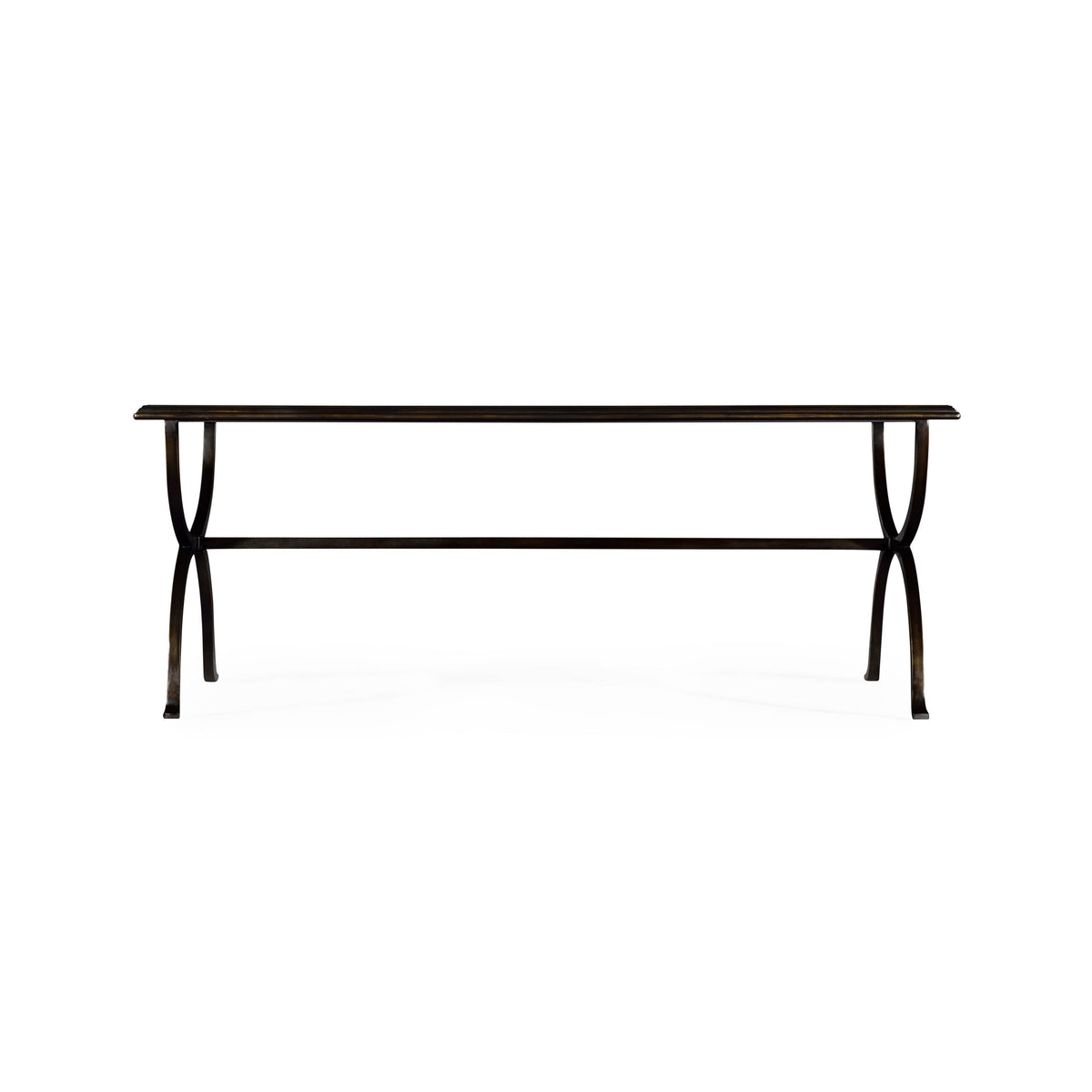 Jonathan Charles Living Coffee Table Hourglass in Eglomise - Bronze House of Isabella UK