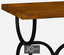 Jonathan Charles Living Console Table Rustic Circles in Country Walnut House of Isabella UK