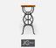 Jonathan Charles Living Console Table Rustic Circles in Country Walnut House of Isabella UK