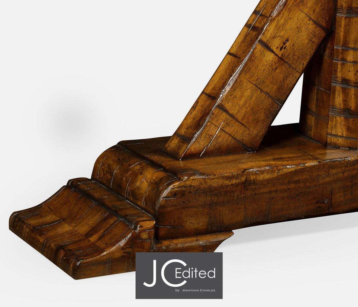 Jonathan Charles Living Console Table Rustic - Country Walnut House of Isabella UK