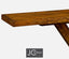 Jonathan Charles Living Console Table Rustic - Country Walnut House of Isabella UK