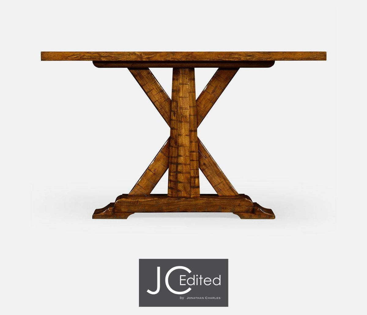 Jonathan Charles Living Console Table Rustic - Country Walnut House of Isabella UK