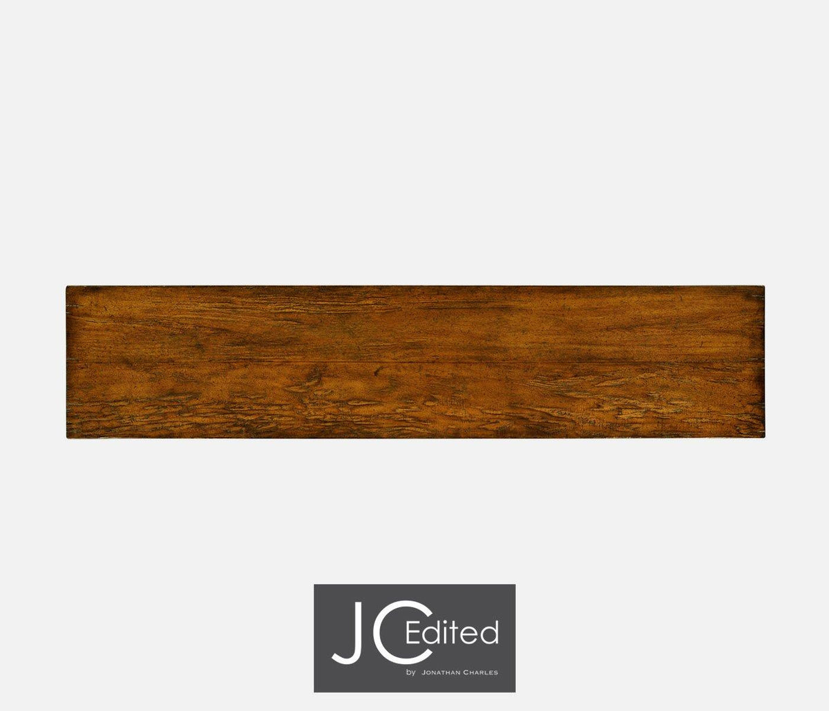 Jonathan Charles Living Console Table Rustic - Country Walnut House of Isabella UK