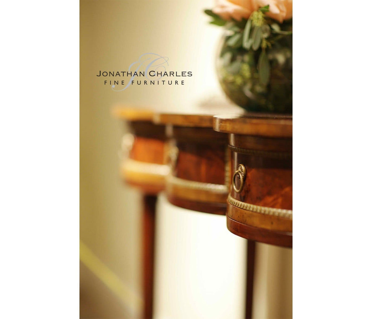 Jonathan Charles Living Console Table Victorian Scalloped House of Isabella UK