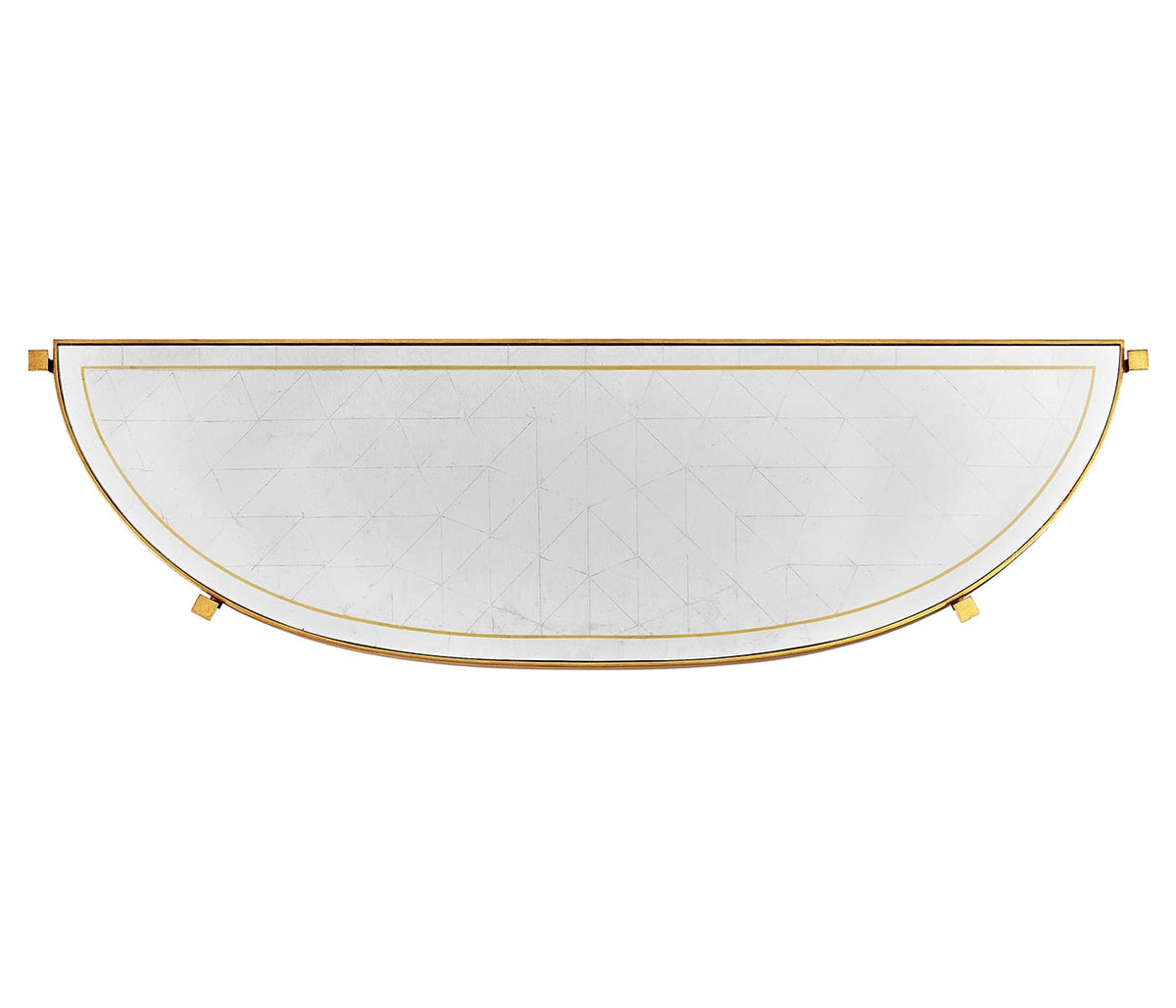 Jonathan Charles Living Demilune Console Table Contemporary Gilded - Large House of Isabella UK