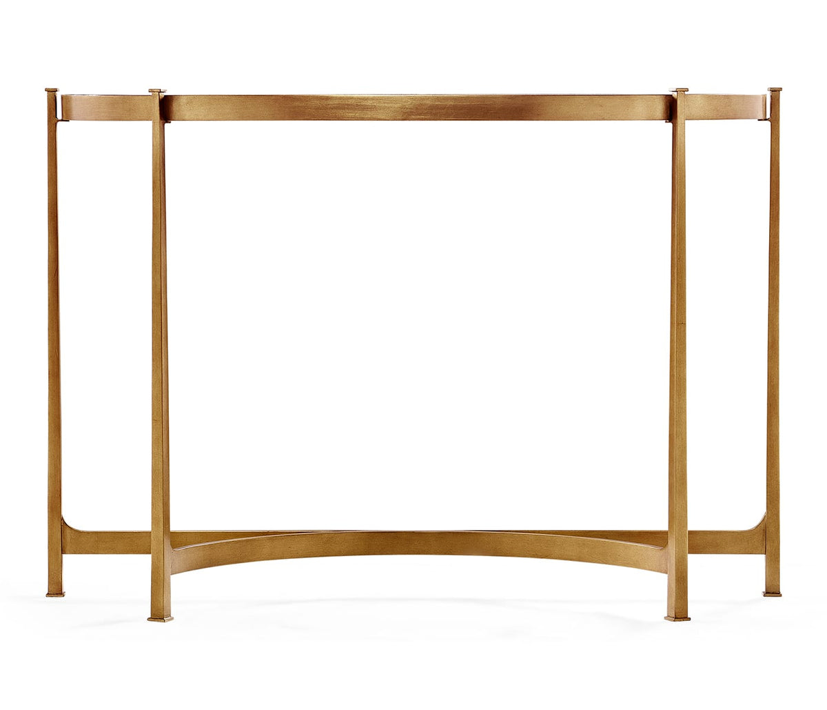 Jonathan Charles Living Demilune Console Table Contemporary Gilded - Large House of Isabella UK