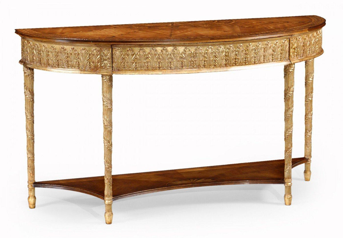 Jonathan Charles Living Demilune Console Table Neoclassical - Large House of Isabella UK