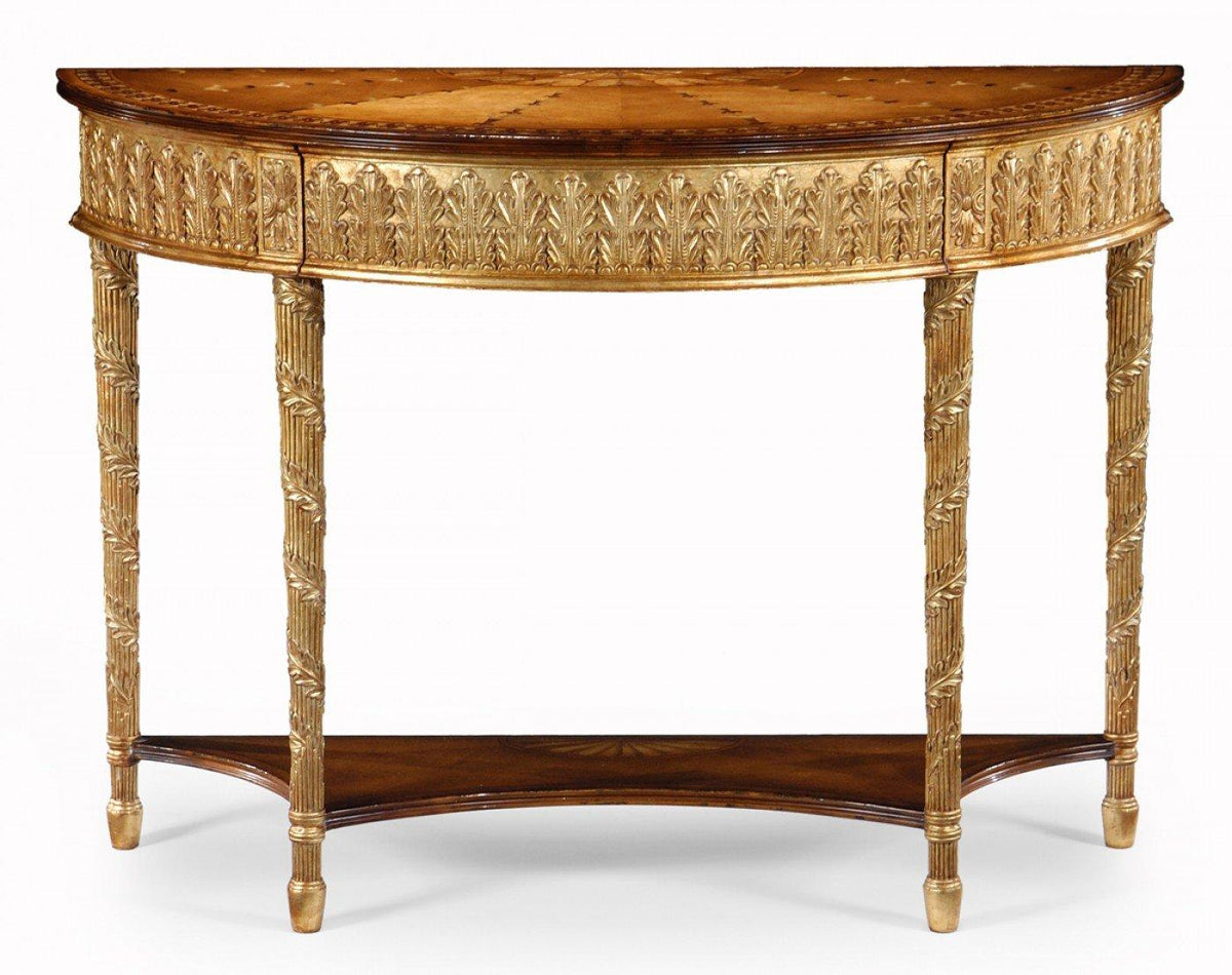 Jonathan Charles Living Demilune Console Table Neoclassical - Small House of Isabella UK