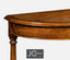 Jonathan Charles Living Demilune Console Table Rustic in Country Walnut House of Isabella UK