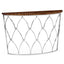Jonathan Charles Living Demilune Console Table with Feather Inlay House of Isabella UK