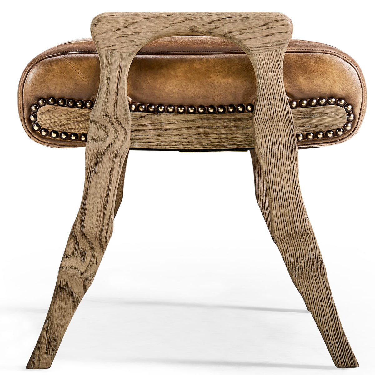 Jonathan Charles Living Echo Canyon Leather Footstool House of Isabella UK