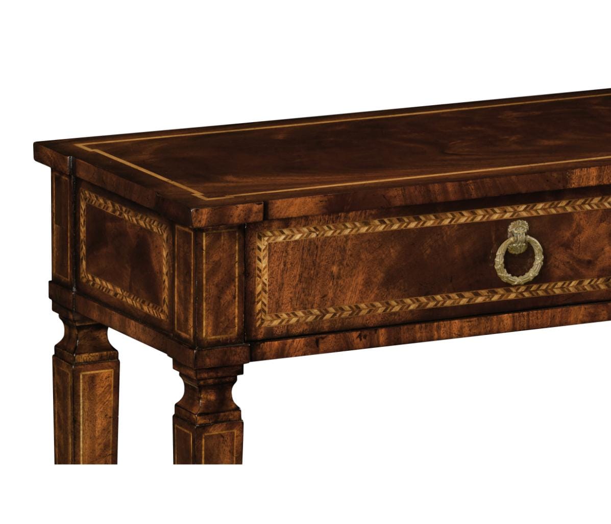 Jonathan Charles Living Empire Mahogany Two Drawers Console House of Isabella UK